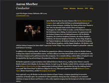 Tablet Screenshot of aaron.sherber.com